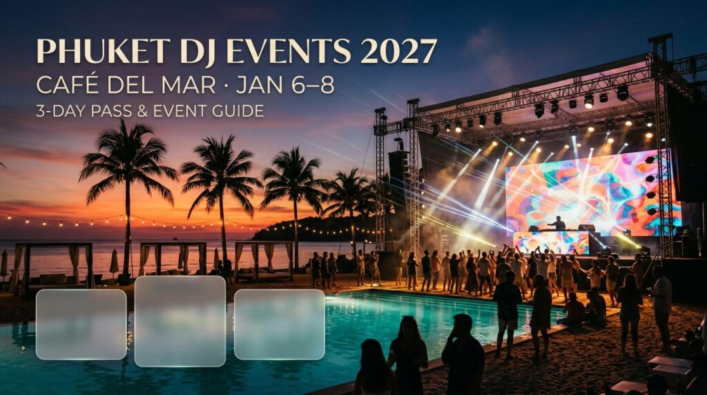 Café del Mar Phuket January 2027: 3-Day Pass, DJs & Event Guide